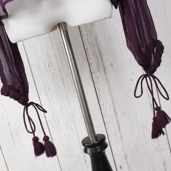 Free People Sheer Tassel Top - Picture 3 of 15